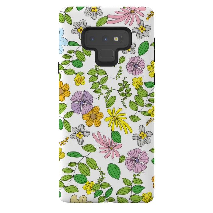 Galaxy Note 9 StrongFit Superb Flowers by Bledi