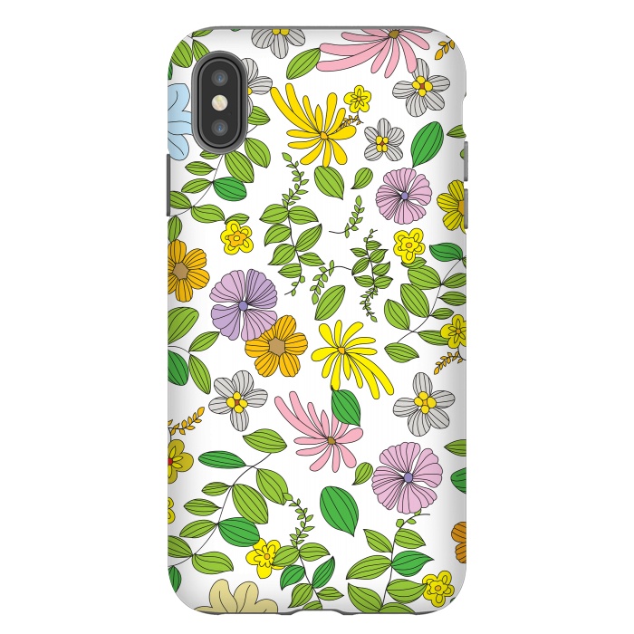 iPhone Xs Max StrongFit Superb Flowers by Bledi
