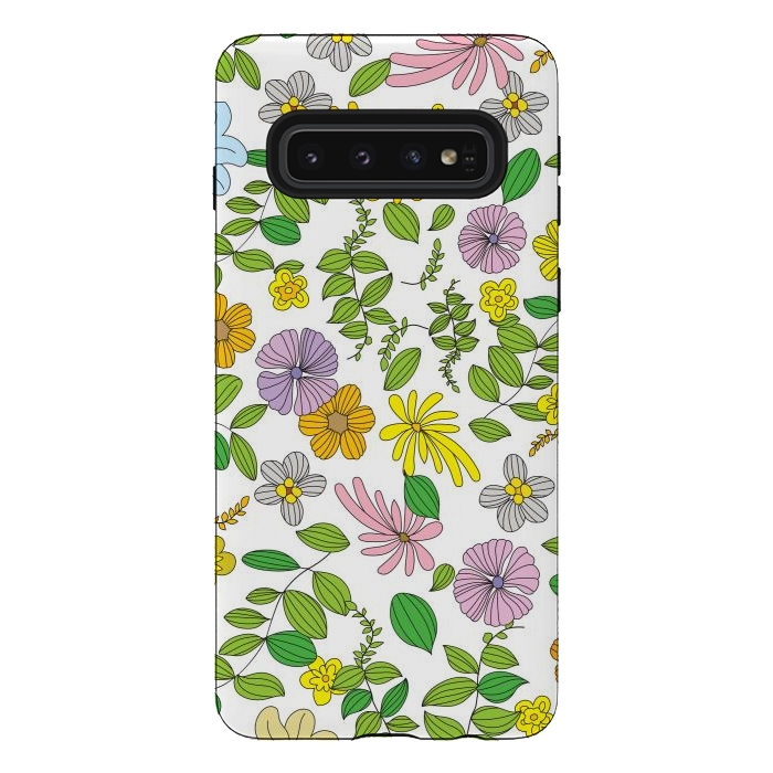 Galaxy S10 StrongFit Superb Flowers by Bledi