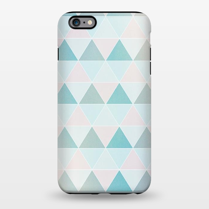 iPhone 6/6s plus StrongFit Pink blue Triangles  by Jms