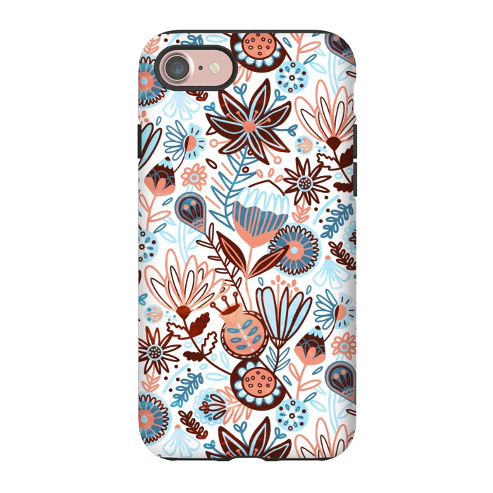 iPhone 7 StrongFit Winter Floral  by Tigatiga