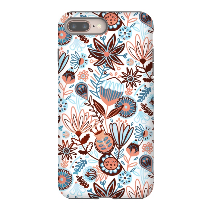 iPhone 7 plus StrongFit Winter Floral  by Tigatiga