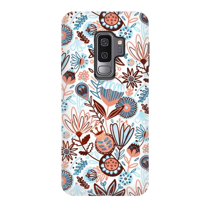 Galaxy S9 plus StrongFit Winter Floral  by Tigatiga