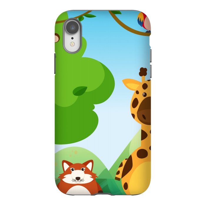 iPhone Xr StrongFit JUNGLE FAMILY by MALLIKA