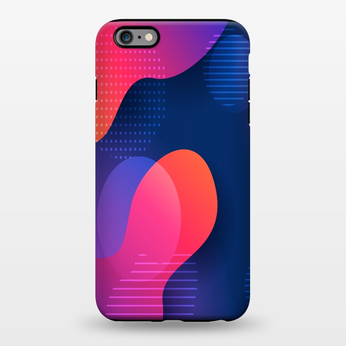 iPhone 6/6s plus StrongFit BLUE RED ABSTRACT PATTERN by MALLIKA
