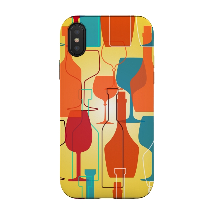 iPhone Xs / X StrongFit WINE AND DINE by MALLIKA