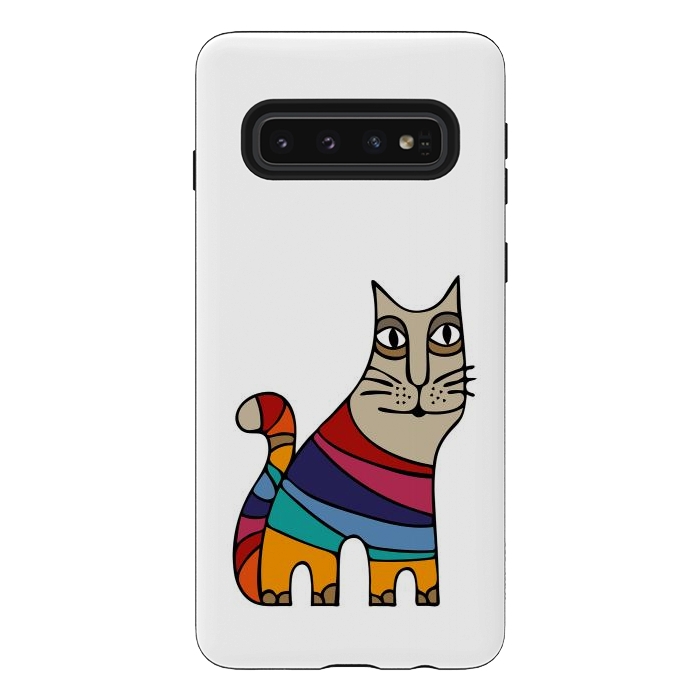 Galaxy S10 StrongFit Magic Cat I by Majoih