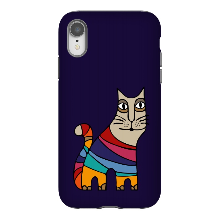 iPhone Xr StrongFit Magic Cat III by Majoih