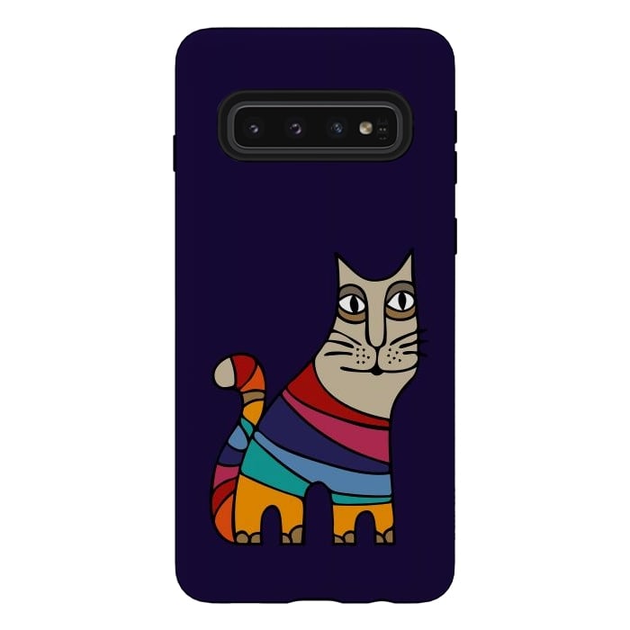 Galaxy S10 StrongFit Magic Cat III by Majoih