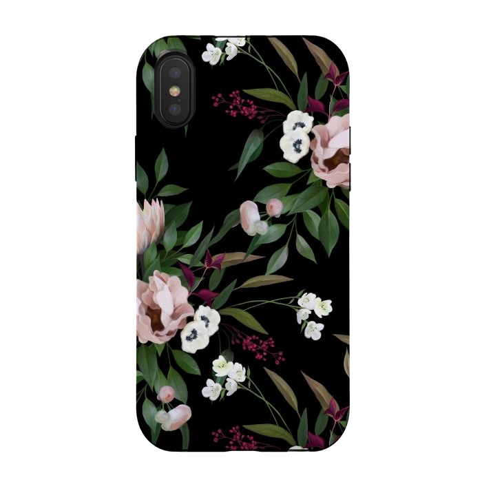 iPhone Xs / X StrongFit Bouquet With a Protea by Elzbieta Malyska