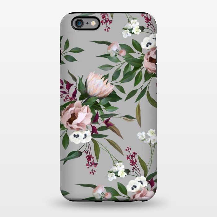 iPhone 6/6s plus StrongFit Bouquet With a Protea | Gray by Elzbieta Malyska