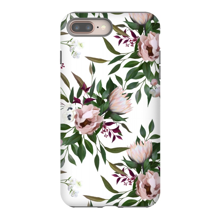 iPhone 7 plus StrongFit Bouquet With a Protea | White by Elzbieta Malyska