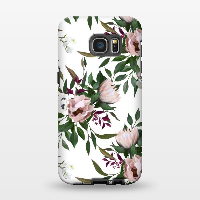 Galaxy S7 EDGE StrongFit Bouquet With a Protea | White by Elzbieta Malyska