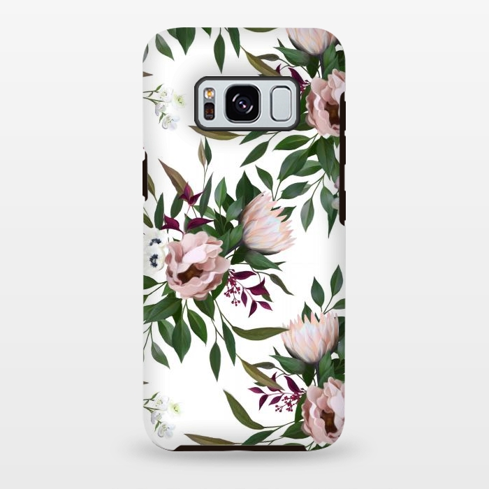 Galaxy S8 plus StrongFit Bouquet With a Protea | White by Elzbieta Malyska