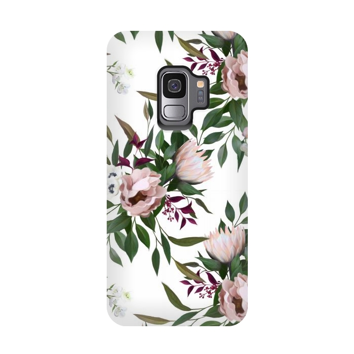 Galaxy S9 StrongFit Bouquet With a Protea | White by Elzbieta Malyska