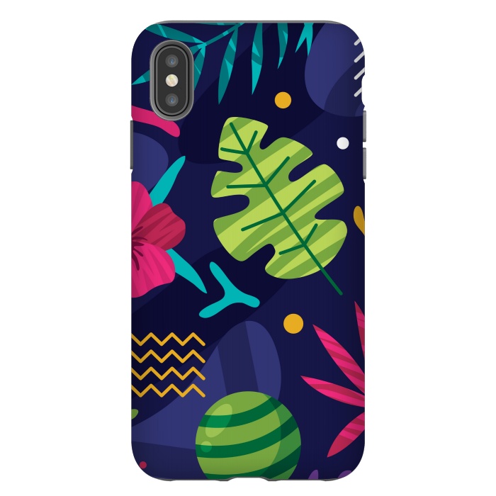iPhone Xs Max StrongFit TROPICAL SUMMER PATTERN by MALLIKA