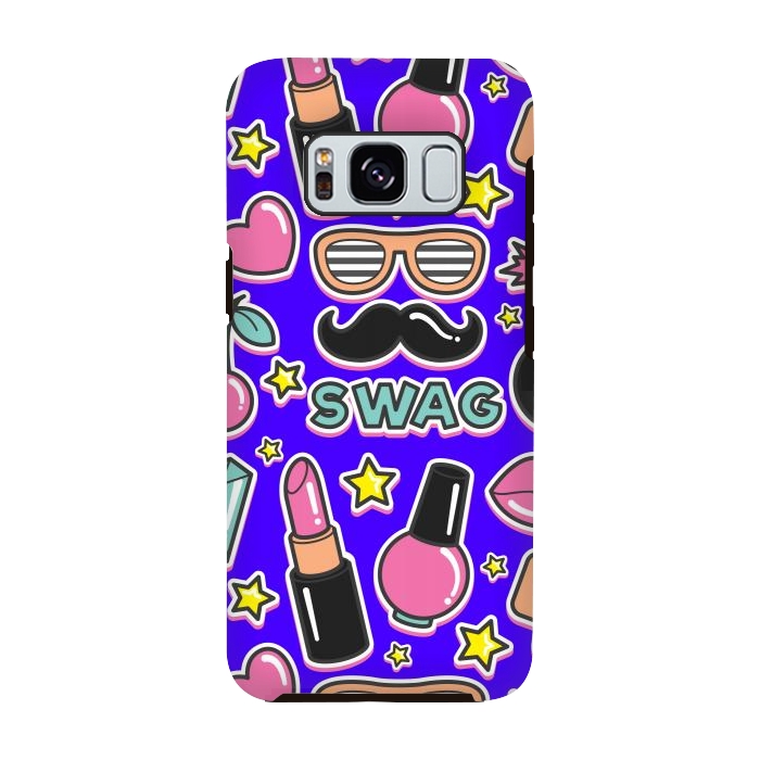 Galaxy S8 StrongFit Fashionable Pink Girls by ArtsCase