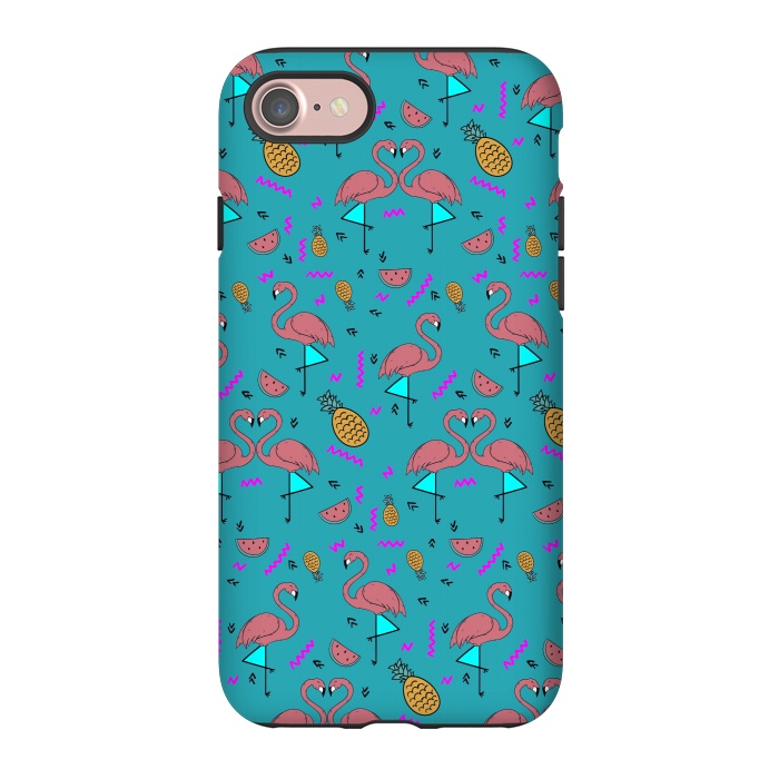 iPhone 7 StrongFit Flamingos In Fashionable Summer by ArtsCase