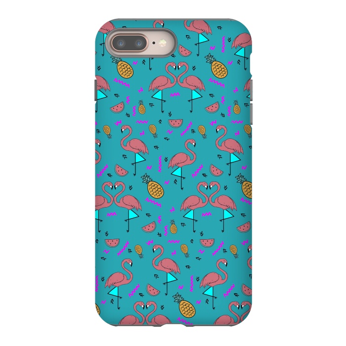 iPhone 7 plus StrongFit Flamingos In Fashionable Summer by ArtsCase