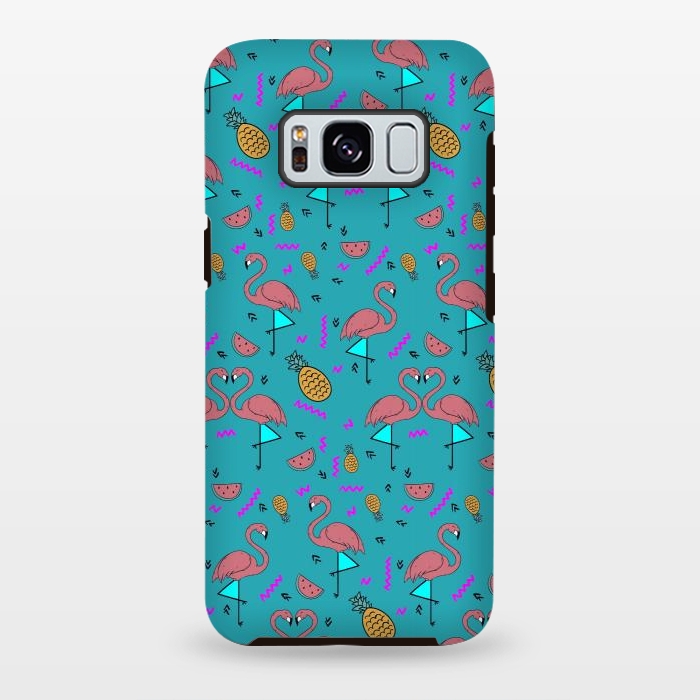 Galaxy S8 plus StrongFit Flamingos In Fashionable Summer by ArtsCase
