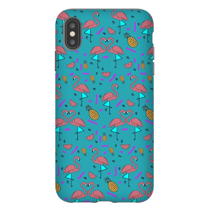 iPhone Xs Max StrongFit Flamingos In Fashionable Summer by ArtsCase