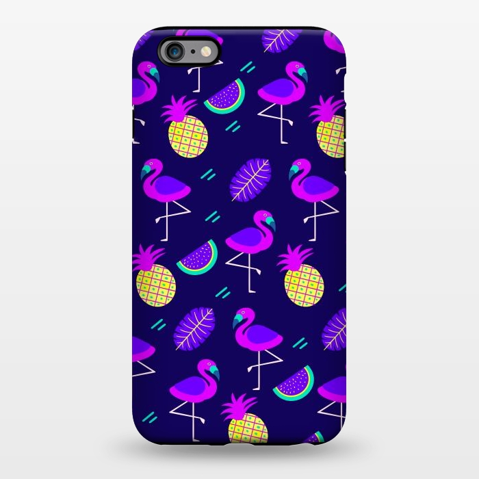 iPhone 6/6s plus StrongFit Flamingos In Neon by ArtsCase
