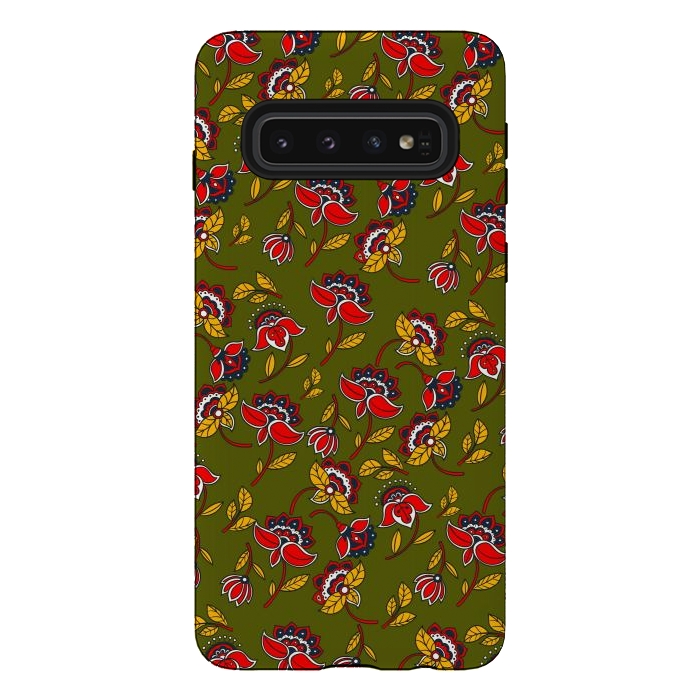 Galaxy S10 StrongFit Summer In Olive by ArtsCase