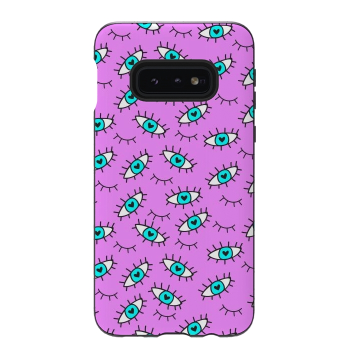 Galaxy S10e StrongFit Wink In Pink by ArtsCase