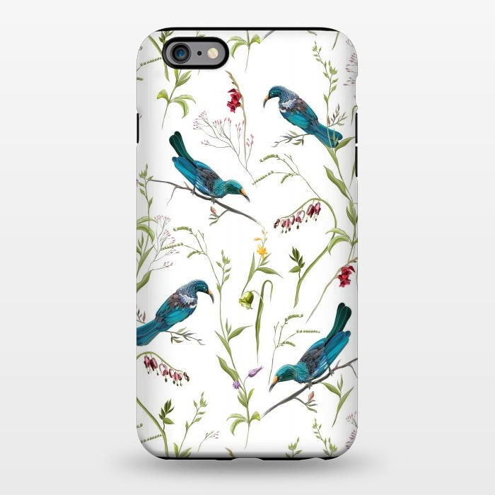 iPhone 6/6s plus StrongFit Birds in flowers by Elzbieta Malyska