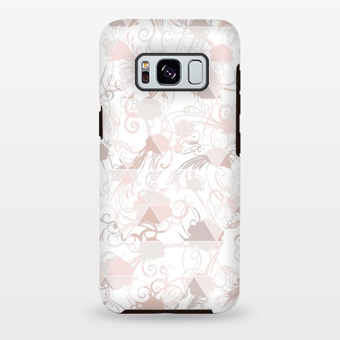 Galaxy S8 plus StrongFit Floral geometric by Jms