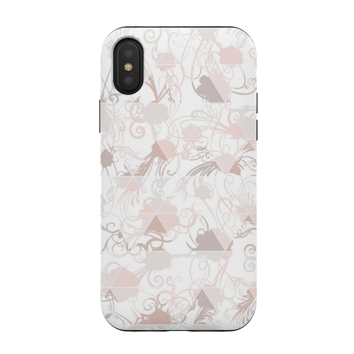 iPhone Xs / X StrongFit Floral geometric by Jms