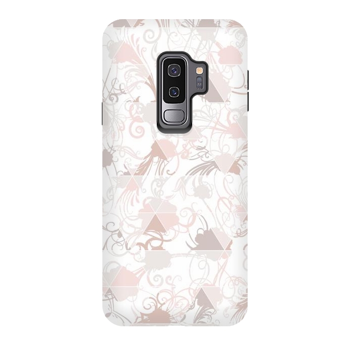 Galaxy S9 plus StrongFit Floral geometric by Jms