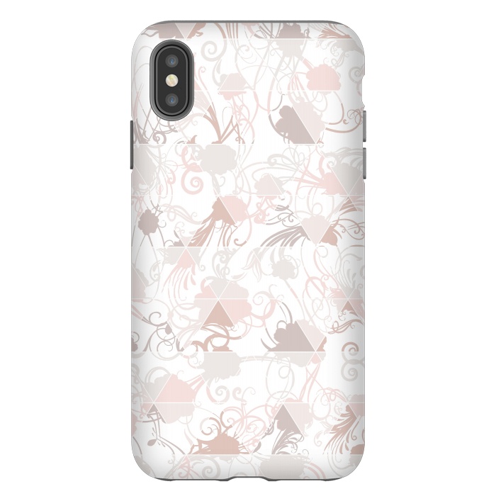 iPhone Xs Max StrongFit Floral geometric by Jms