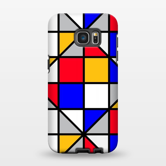 Galaxy S7 EDGE StrongFit colorful small squares by TMSarts