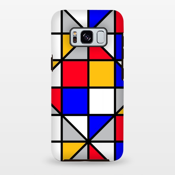 Galaxy S8 plus StrongFit colorful small squares by TMSarts