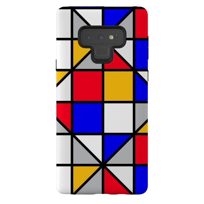 Galaxy Note 9 StrongFit colorful small squares by TMSarts
