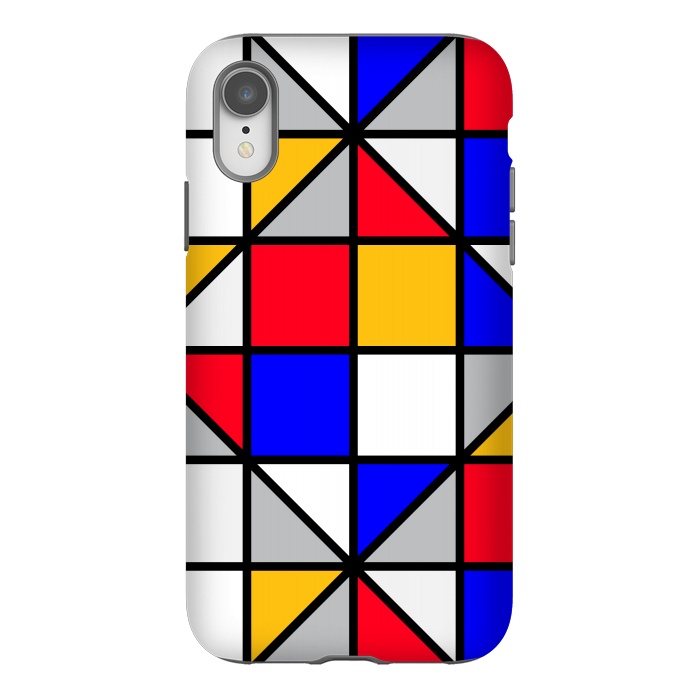 iPhone Xr StrongFit colorful small squares by TMSarts