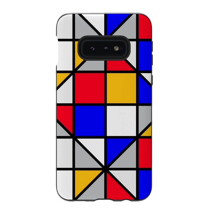 Galaxy S10e StrongFit colorful small squares by TMSarts