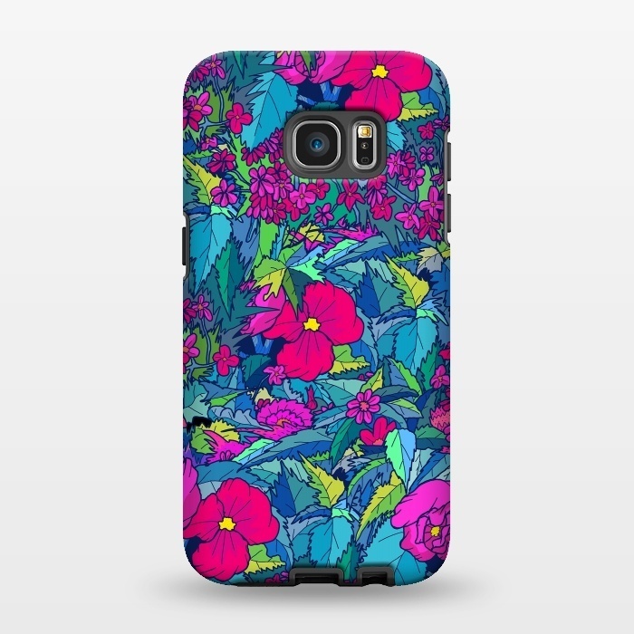 Galaxy S7 EDGE StrongFit Summer flowers by Steve Wade (Swade)