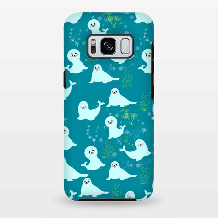 Galaxy S8 plus StrongFit happy seagulls  by MALLIKA
