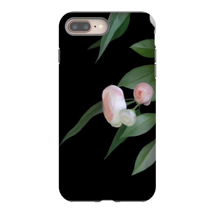 iPhone 7 plus StrongFit Painted roses by Elzbieta Malyska
