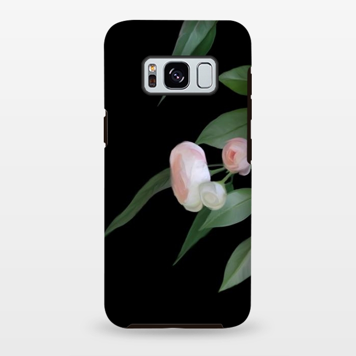 Galaxy S8 plus StrongFit Painted roses by Elzbieta Malyska