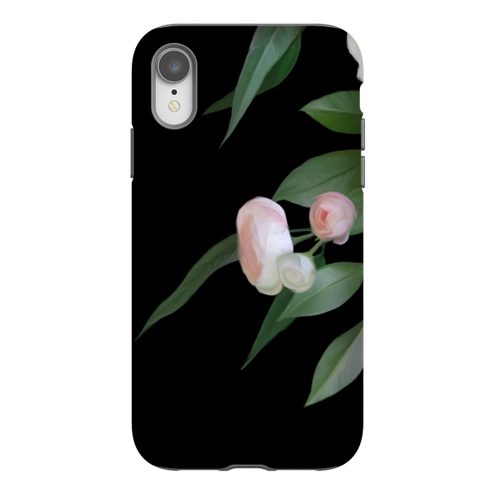 iPhone Xr StrongFit Painted roses by Elzbieta Malyska
