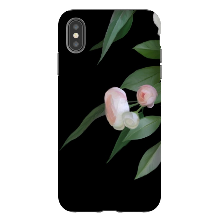 iPhone Xs Max StrongFit Painted roses by Elzbieta Malyska