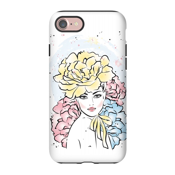 iPhone 7 StrongFit Romantic floral Lady by Martina