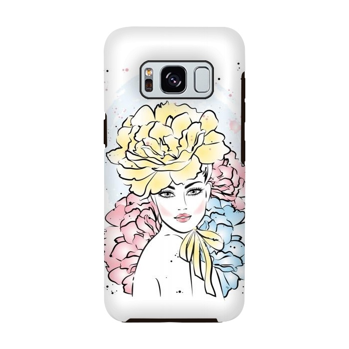 Galaxy S8 StrongFit Romantic floral Lady by Martina