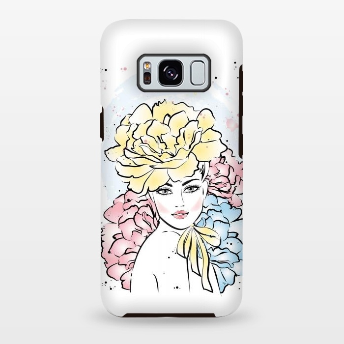 Galaxy S8 plus StrongFit Romantic floral Lady by Martina