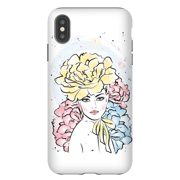iPhone Xs Max StrongFit Romantic floral Lady by Martina