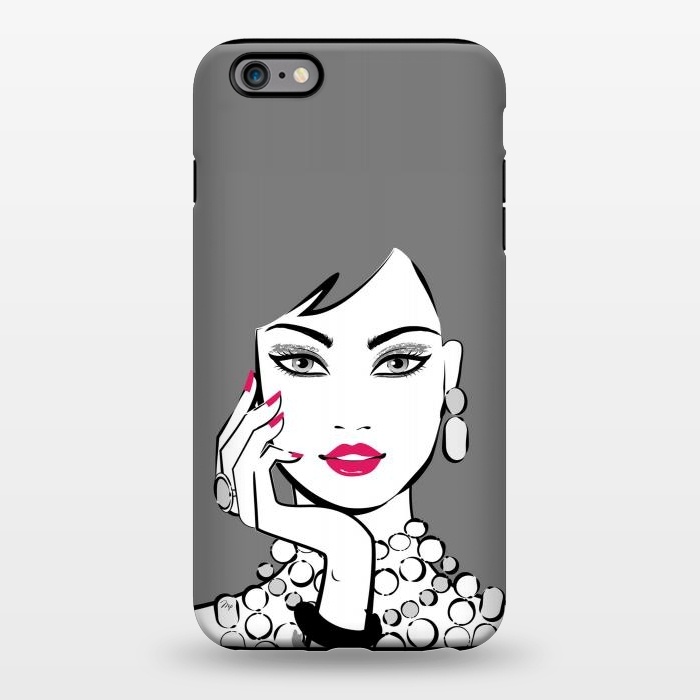 iPhone 6/6s plus StrongFit Elegant Gray Lady by Martina