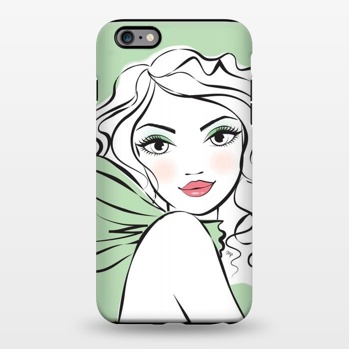 iPhone 6/6s plus StrongFit Green Girl by Martina